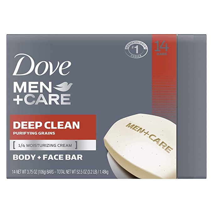 Dove Men+Care Men's Bar Soap Deep Clean (3.75oz) - 14 Pack