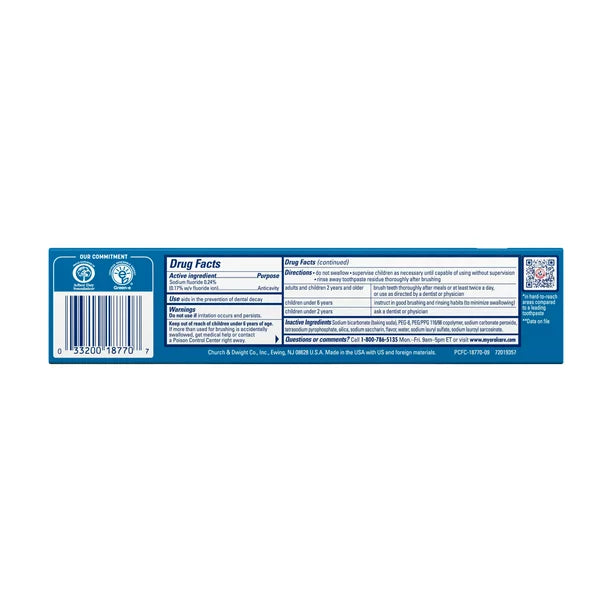 Arm & Hammer Peroxicare Toothpaste – Clean Mint (6oz) 2 Pack