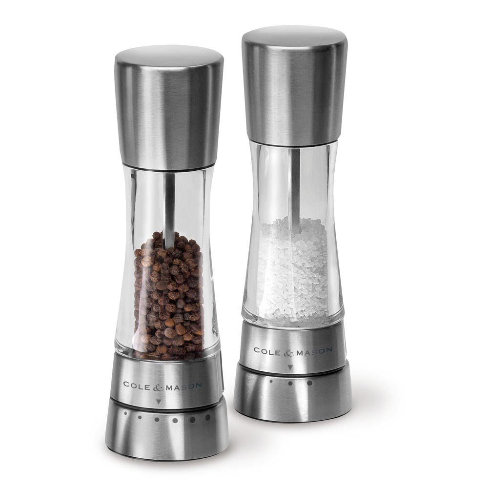 Cole & Mason Derwent Salt and Pepper Grinder Set (Stainless Steel)