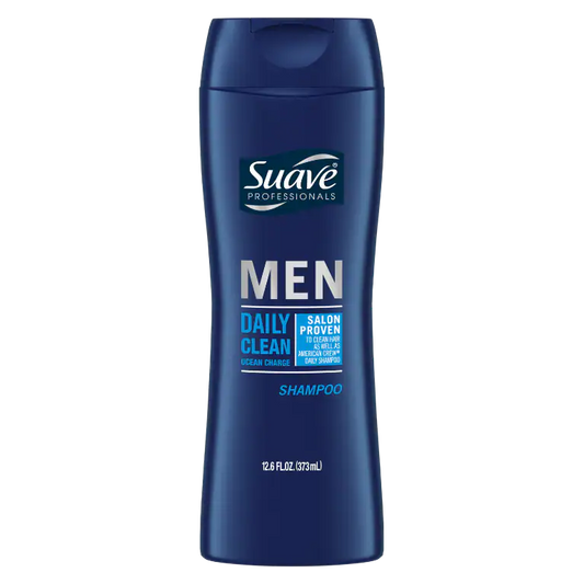 Suave Men's Daily Clean Shampoo - Ocean Charge (373ml)