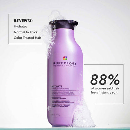 Pureology Hydrate Shampoo for Medium to Thick Colored Hair (1L)