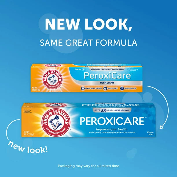 Arm & Hammer Peroxicare Toothpaste – Clean Mint (6oz) 2 Pack